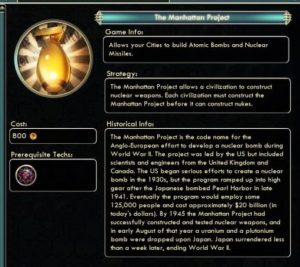 Onscreen text from Civilization V's "Civilopedia"